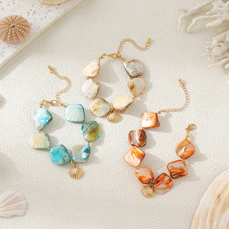Clavicle Chain Ins Irregular Shell Beads Ocean Vacation Vintage Starfish Mermaid Necklace - Image 3